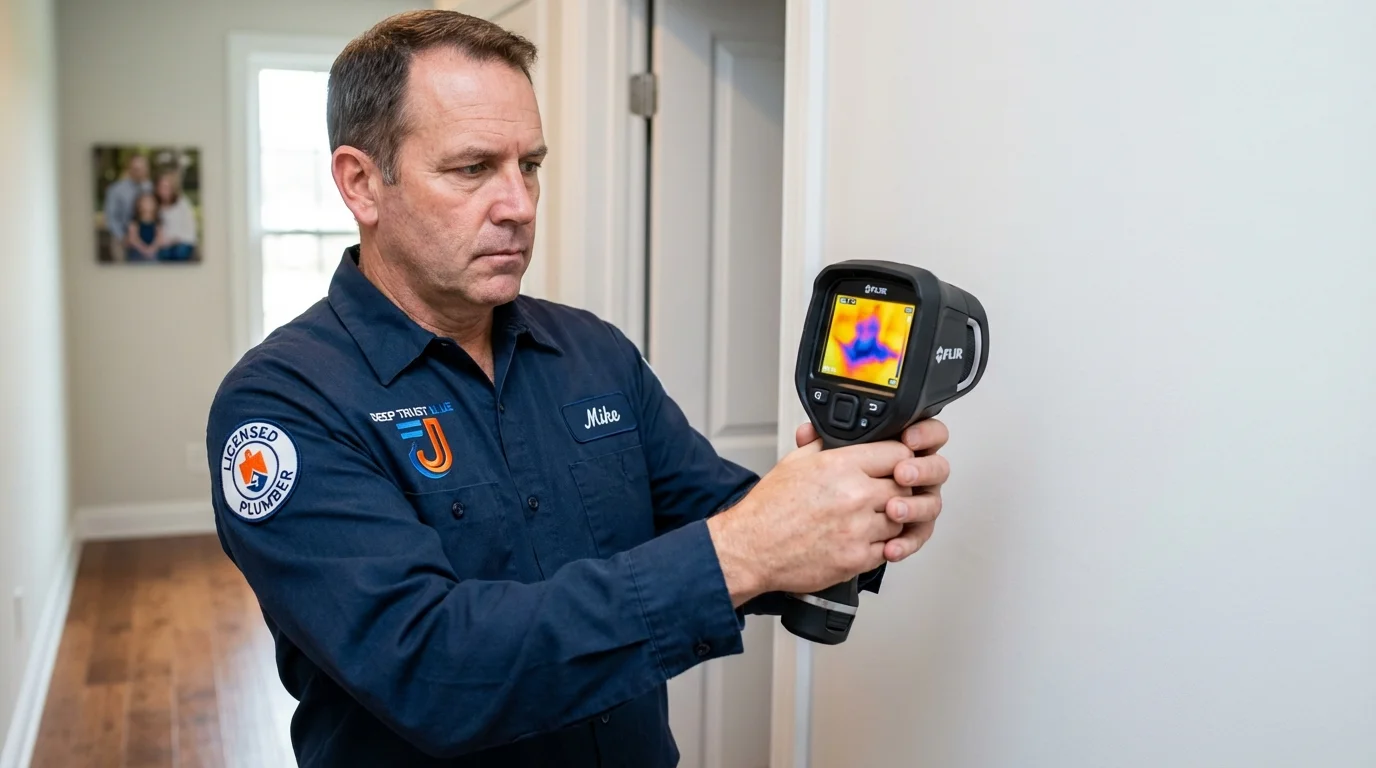 Thermal imaging leak detection by Johns Plumbing LLC in Whitley City